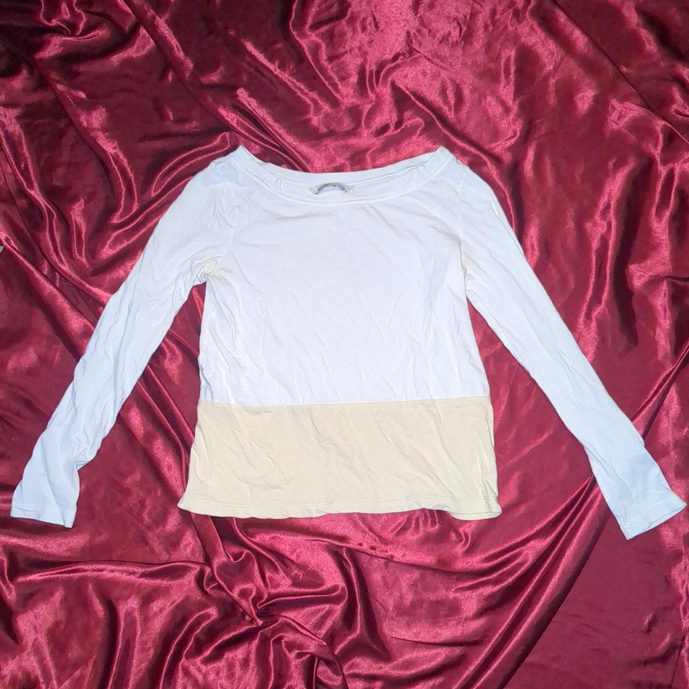 Old Navy Red and Pink Long Sleeve Blouse